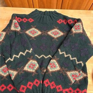 Talbots Dark Green Wool Blend Sweater